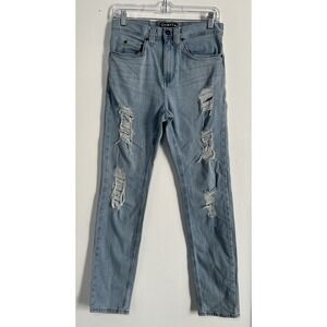 Empyre Verge Light Wash Denim‎ Distressed Destroyed Jeans Men's Size 28